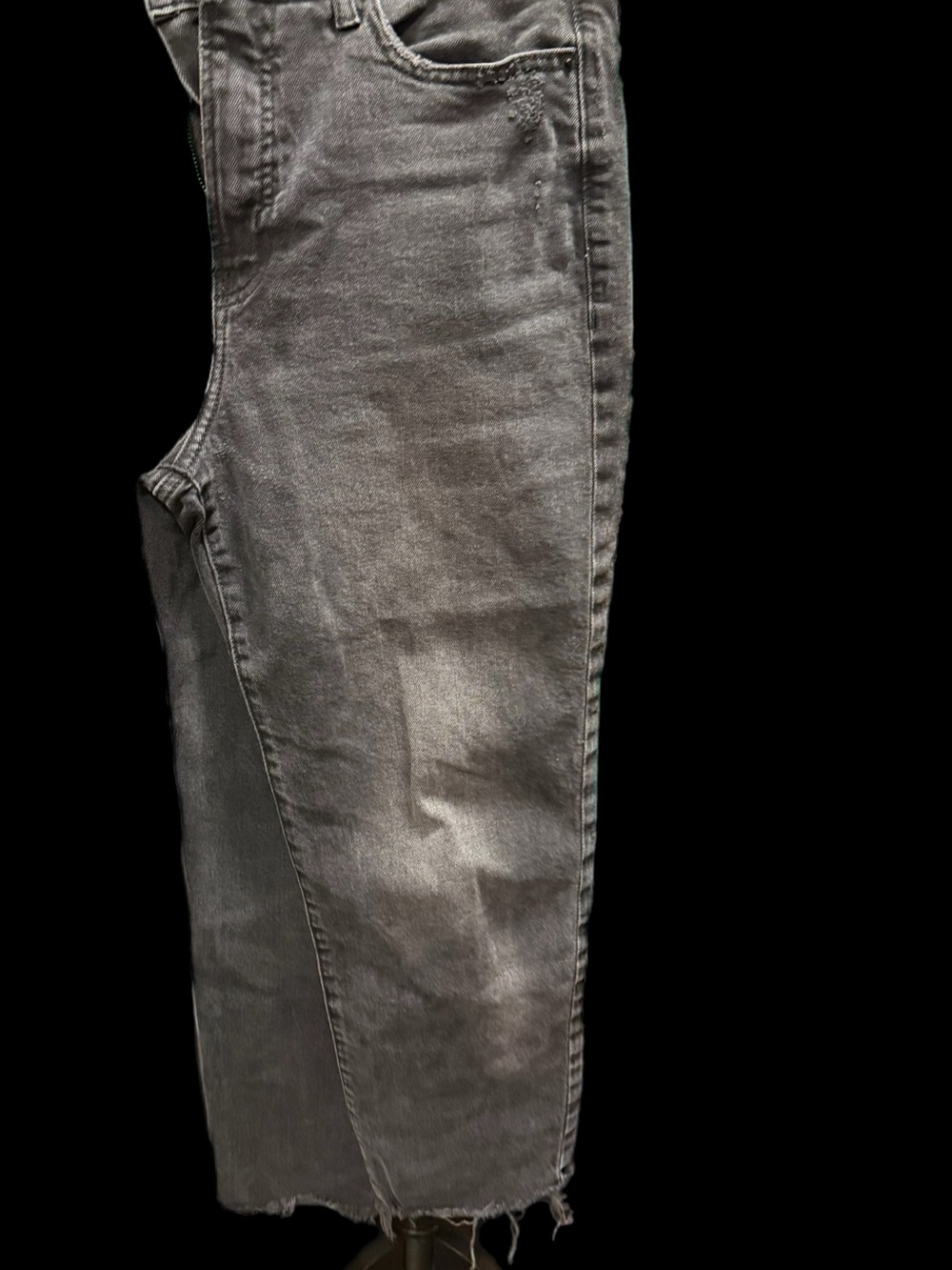 Old Navy Women's Gray Washed Straight-Leg Jeans